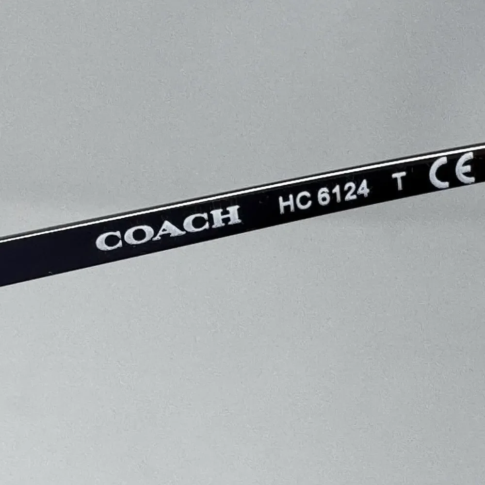 Coach HC6124 5002 Solid Black Eyeglass Frames 53-17-140